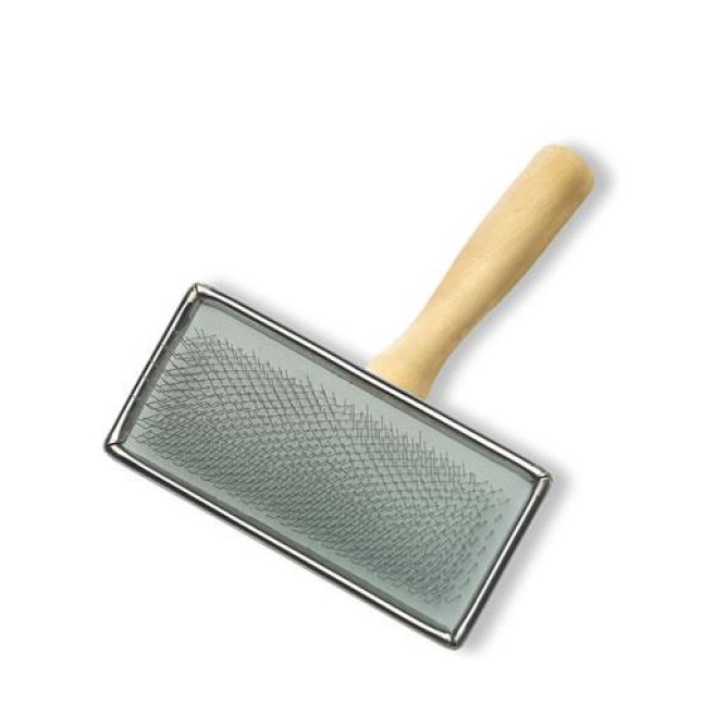 Pro Groom - מברשת סליקר ידית עץ להברשת כלבים וחתולים Pro Groom - מברשת סליקר ידית עץ להברשת כלבים וחתולים